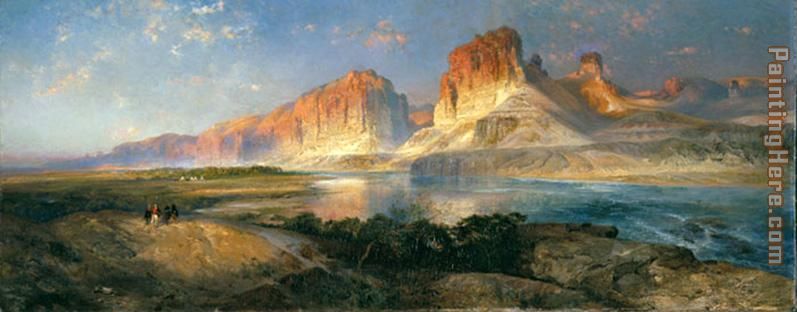 Nearing Camp on the Upper Colorado River painting - Thomas Moran Nearing Camp on the Upper Colorado River art painting
